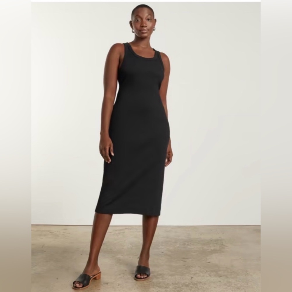 Everlane The Rib Tank Midi Dress- medium